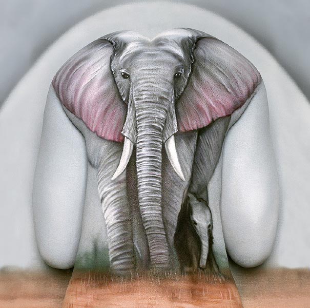 elefant- craig-tracy-body-art-ilusions 
