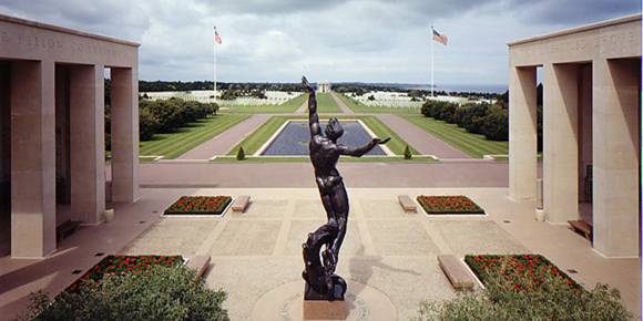 Cimitirul american din Normandie, Franta...9387 de soldati americani cazuti