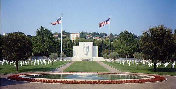Cimitirul american din Rhone, Franta... 861 de soldati americani cazuti
