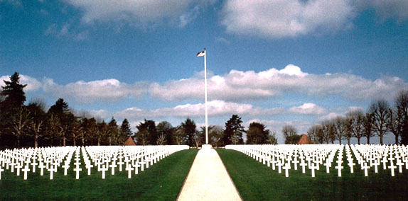 Cimitirul american din Somme, Franta...1844 de soldati americani si-au dat viata