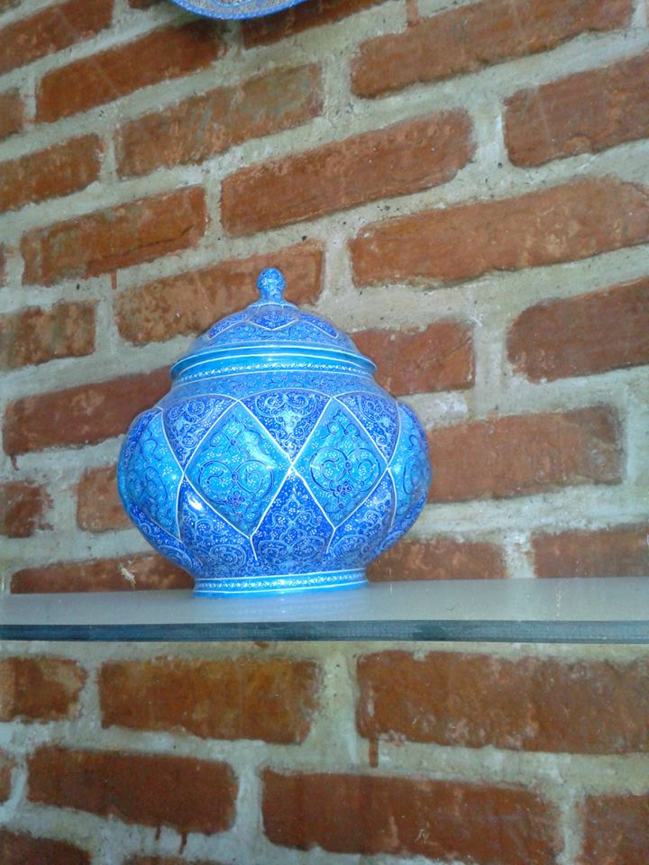 Expozitie de ceramica persana la Moscheea Albastra