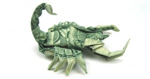 one dollar scorpion